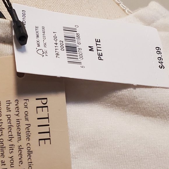 NWT Banana Republic Top - Size MP - Picture 2 of 3